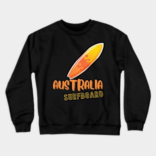 Australia surf board Crewneck Sweatshirt